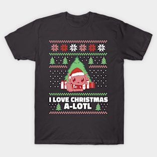 Ugly Christmas Axolotl T-Shirt